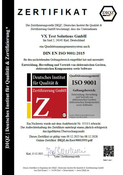 ISO9001 VXTS
